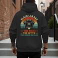 Labrador Retriever Dad Black Lab Dad Men's Hoodie Back Print