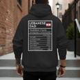 Lebanese Dad Nutrition Facts National Pride For Dad Men's Hoodie Back Print