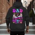 Let's Roll Dad Of The Birthday Girl Roller Skate Birthday Men's Hoodie Back Print