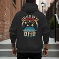 I Leveled Up To Dad 2025 Promoted To Daddy Soon To Be Father Men's Hoodie Back Print