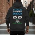 Leveled Up To Daddy Again Gamer Dad Est 2026 Men's Hoodie Back Print