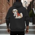 I Love Dad Tattoo Shih Tzu Dad Father's Day Men's Hoodie Back Print I Love Dad Tattoo Shih Tzu Dad Father's Day Men's Hoodie Back Print