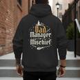 Magical Dad Manager Of Mischief Birthday Boys Girls Men's Hoodie Back Print Magical Dad Manager Of Mischief Birthday Boys Girls Men's Hoodie Back Print