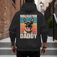 Malinois Dad Maligator Daddy Belgian Malinois Men's Hoodie Back Print