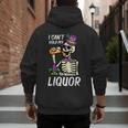 Mardi Gras Skeleton Cant Hold My Carnival Team Dad Men Men's Hoodie Back Print