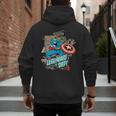 Marvel Captain America Legendary Dad Father's Day Men's Hoodie Back Print