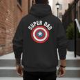 Marvel Father's Day Super Dad Captain America Shield Men's Hoodie Back Print