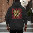Marvel Iron Man Dad I Love You 3000 Text Fill Father's Day Small Men's Hoodie Back Print