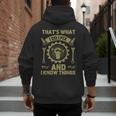 Men Dad That's What I Do I Fix Stuff And I Know Things Men's Hoodie Back Print Men Dad That's What I Do I Fix Stuff And I Know Things Men's Hoodie Back Print
