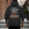 For Men Father's Day Halloween Diesel Mechanic Dad Men's Hoodie Back Print