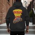 Monster Truck Dad Hot Red Graffiti Style Men's Hoodie Back Print Monster Truck Dad Hot Red Graffiti Style Men's Hoodie Back Print