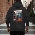 Monster Truck Dad Wheelie Cool Like Normal Dad Men's Hoodie Back Print
