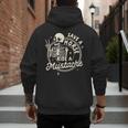 Mustache Dad Father’s Day Save A Horse Ride A Mustache Men's Hoodie Back Print