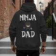 Ninja Dad Tshirt Ninja Shirt Ninja Tshirts Father Men's Hoodie Back Print