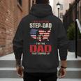 I Am Not The Step Dad I Am The Dad That Stepped Up Fathers Men's Hoodie Back Print