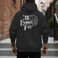 Number 15's Biggest Fan Shirt Basketball Player Mom Dad Men's Hoodie Back Print