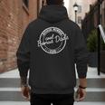 Official Member Cool Bonus Dads Club Dad Father's Day Men's Hoodie Back Print