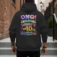 OMG It's My Daddy's 40th Birthday Happy 40 Years Old Men's Hoodie Back Print