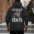 I Once Protected Him Now He Protects Me Proud Army Dad Men's Hoodie Back Print