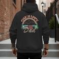 One Happy Dad First Birthday Camping Matching Family Party Men's Hoodie Back Print