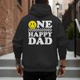 One Happy Dude Dad 1st Birthday Family Matching Men's Hoodie Back Print