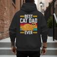 Orange Cat Best Cat Dad Ever Orange Tabby Cat Men's Hoodie Back Print Orange Cat Best Cat Dad Ever Orange Tabby Cat Men's Hoodie Back Print