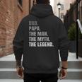Papa Dad Legend Men Grandpa Christmas Father's Day Birthday Men's Hoodie Back Print Papa Dad Legend Men Grandpa Christmas Father's Day Birthday Men's Hoodie Back Print