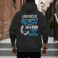 My Papa Lives In Heaven Shirt Memorial Day Papa Dad Grandpa Men's Hoodie Back Print
