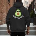 Papacado Avocado Dad Daddy Father's Day Men's Hoodie Back Print