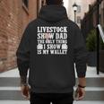 Pig Show Dad Pig Show Father Men's Hoodie Back Print Pig Show Dad Pig Show Father Men's Hoodie Back Print