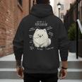 Pomeranian Anatomy Cute Pet Pom Mom Dog Dad For Men Women Girls Kids Men's Hoodie Back Print