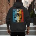 Pregnancy Announcement Dad Level Unlocked New Daddy Father Men's Hoodie Back Print