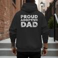 Proud Adoptive Dad Adoption Proud Father Men's Hoodie Back Print
