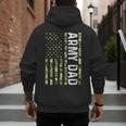 Proud Army Dad United States USA Flag For Father's Day Men's Hoodie Back Print