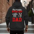 Proud Bowling Dad Of A Bowler Dad Bowling Father Men's Hoodie Back Print