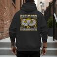 Proud Dad Of a Airborne Division Paratrooper Men's Hoodie Back Print