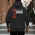 Proud Dad Of Class Of 2026 Graduate Men's Hoodie Back Print