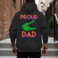 Proud Dad Of A Gator Unique Idea For Fathers Day Men's Hoodie Back Print