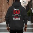Proud Dad Of a Heart Warrior CHD Awareness Shirt Gift Men's Hoodie Back Print