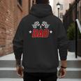 Racing Birthday Boy Race Car Dad Family Matching Men's Hoodie Back Print