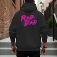 Rad Dad Retro Men's Hoodie Back Print