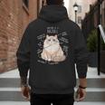 Ragdoll Cat Anatomy Cute Pet Mom Dad Cream Bicolor Men's Hoodie Back Print