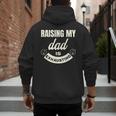 Raising My Dad Is Exhausting Top For Kids Quote Saying Men's Hoodie Back Print