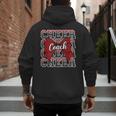 Red Sport Loud Proud Cheer Coach Dad Father's Day Men's Hoodie Back Print
