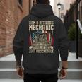 Retired Car Mechanic Tool Retirement Dad Grandpa Men Men's Hoodie Back Print