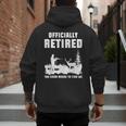Retirement 2025 Retire Deer Hunting Retired For Dad Men's Hoodie Back Print