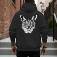 Retro Corgi Dad Dog Owner Pet Welsh Corgi Fathers Day Men's Hoodie Back Print