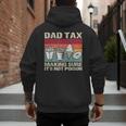Retro Dad Tax Making Sure It's Not Poison Father's Day Men's Hoodie Back Print