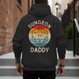 Retro Dungeon Daddy Fathers Day Men's Hoodie Back Print