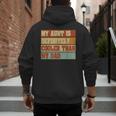 Retro Niece Nephew Auntie My Aunt Is Cooler Than My Dad Men's Hoodie Back Print